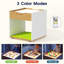Table lumineuse Montessori pour enfants avec DEL 3 couleurs, tableau de construction, rangement pour jouets, table d'activités sensorielles à 2 hauteurs pour la maternelle, la garderie et la salle de jeux