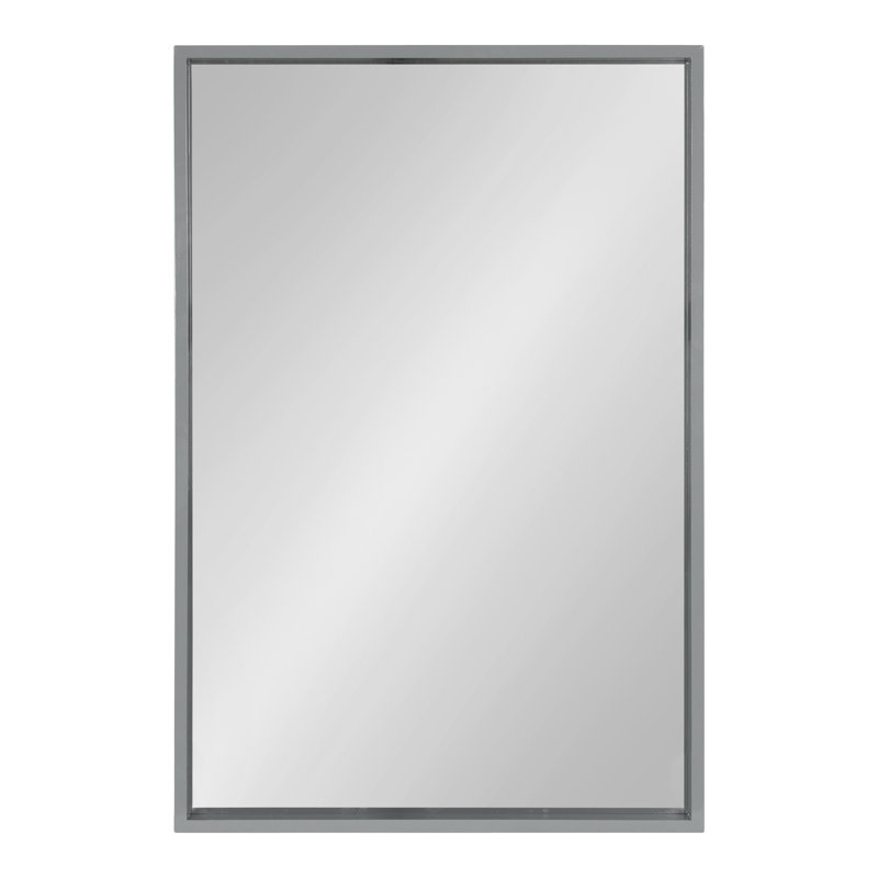 Travis Engineered Wood Mirror, Gray, 36X24