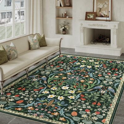 Destinay Floral Area Rug