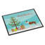 Terrier de noël 36 po x 24 po tapis de porte extérieur antidérapant-38381523