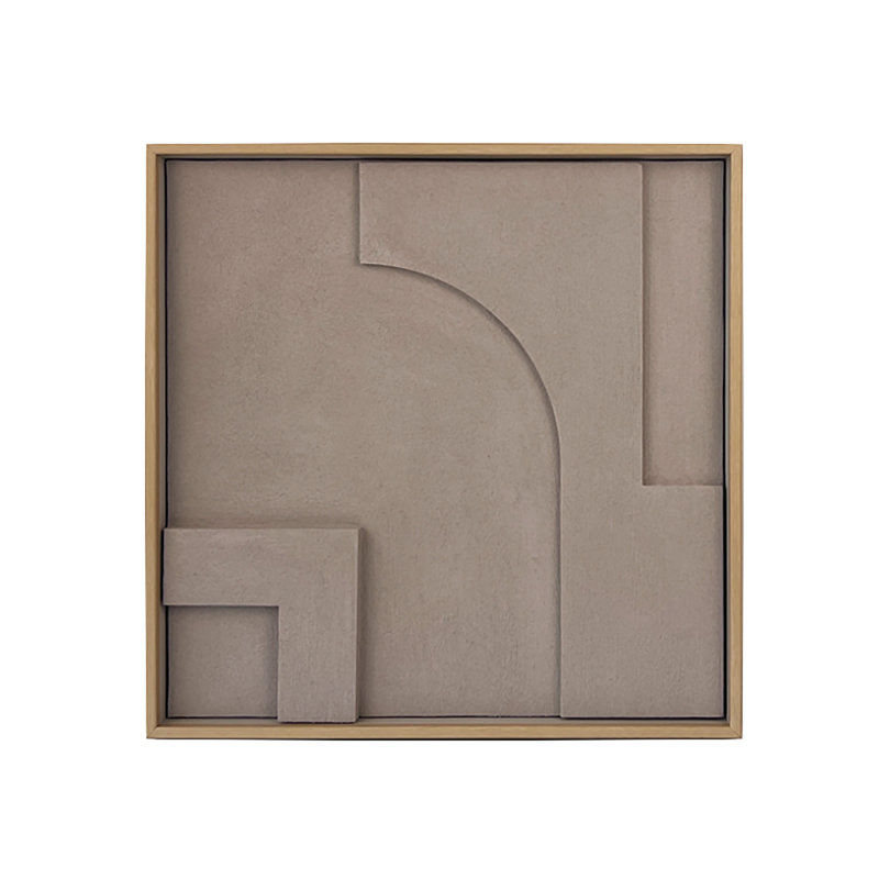 3D Textured Framed Abstract Wall Art16*16In（4Pcs）