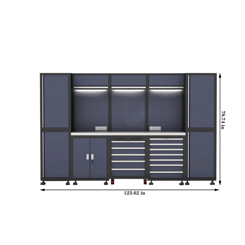 Workshop garage complete storage system set