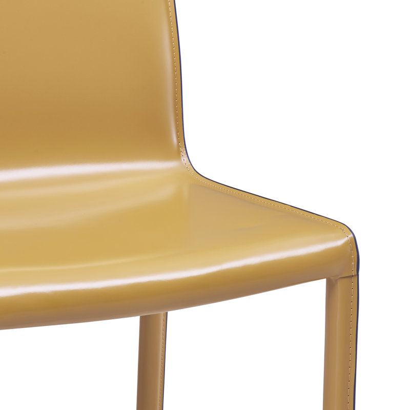 Thorsen 18.5'' H Faux Leather Upholstered Side Chair, Faux Leather Chestnut