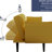2 Yellow , 57 Inch Width, Blend, Sponge Filled, Adjustable , Magnificent Bed, Easy To Transform, Distributed Stitching, 62.6 In Package Depth-1836678596
