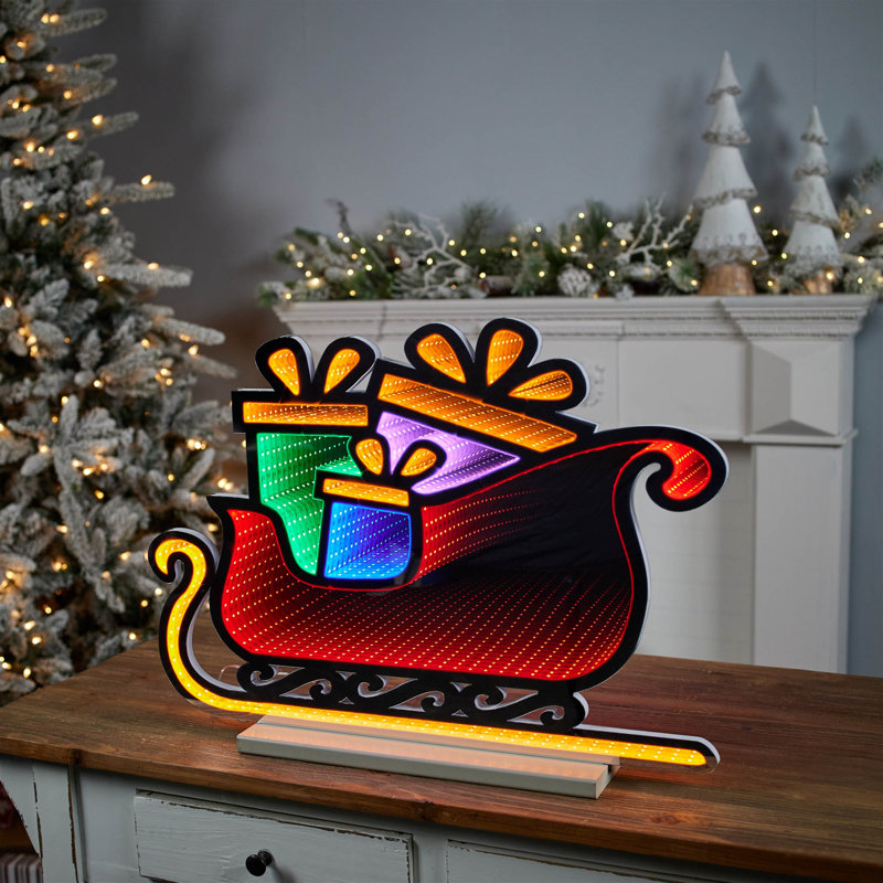 Traîneau du Père Noël Ekkolight, 24.75"