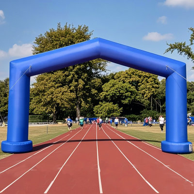  Wellcomer Gable Shaped 20.7x13' Inflatable Event Arch - Blue Color