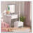 Small Space Makeup Vanity with Stool