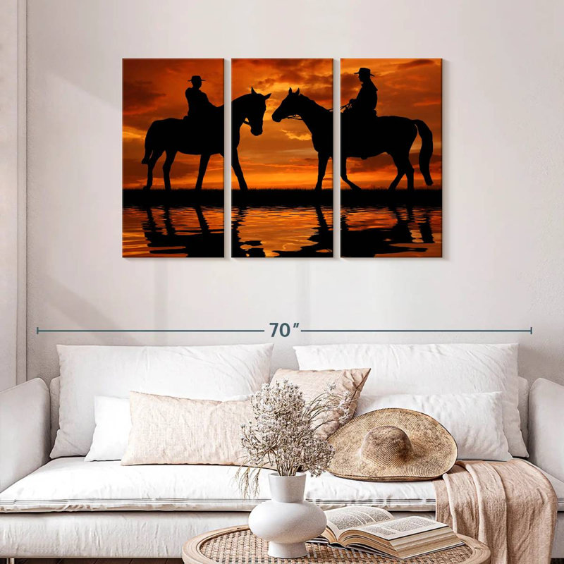 Lelar Cowboy Duo, 28" H x 45" W