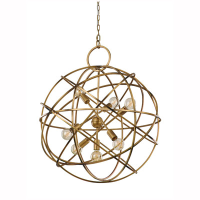 Pepin 7 - Light Gold Sphere Pendant