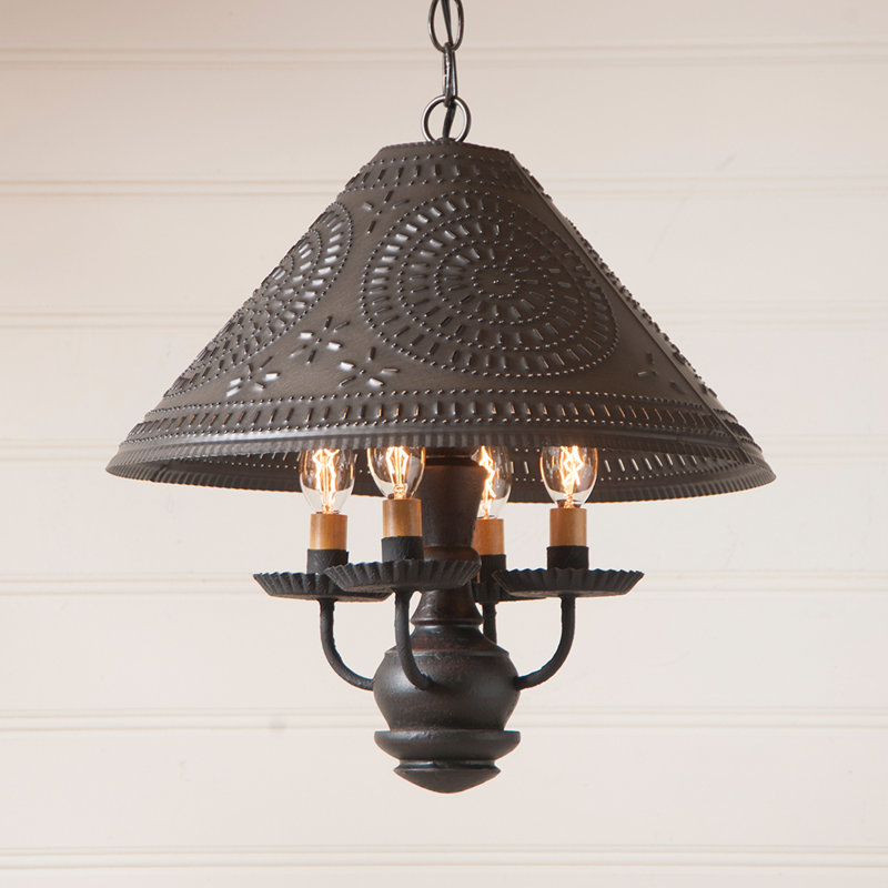 Wilberforce 4 - Light Dimmable Chandelier, Black
