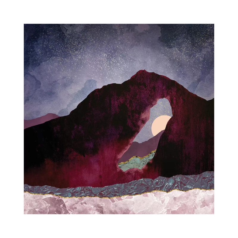 Desert Perspective - Print on Canvas, No Framed, 30.48 cm H x 30.48 cm W