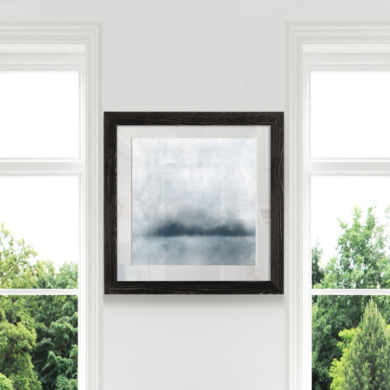« Quiet Fog II », impression sur papier, Cadre noir, H 27,5 po x l 27,5 po x P 1,5 po