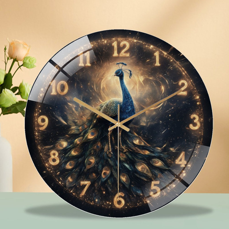 Horloge murale 12 po Peacock