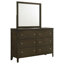 Commode 6 tiroirs avec miroir Genva