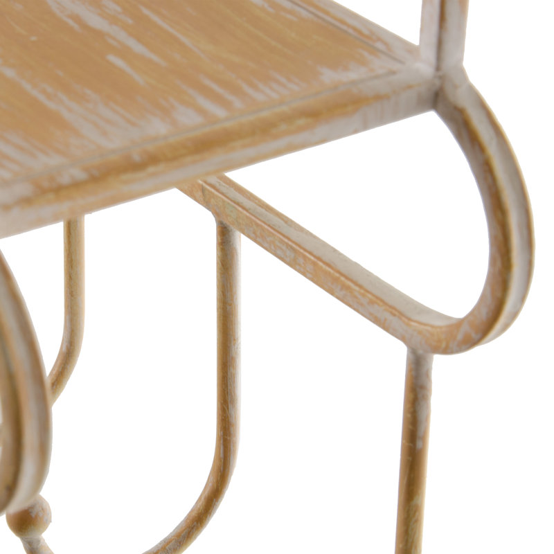 Schramm 3 Piece Metal Tiered Shelf with Hooks