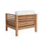 Soleil Patio Chair and Ottoman with Sunbrella Cushions