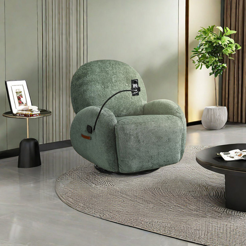 Fauteuil inclinable Timeca, Chenille verte