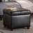 Leitch Faux Leather Ottoman-16388067