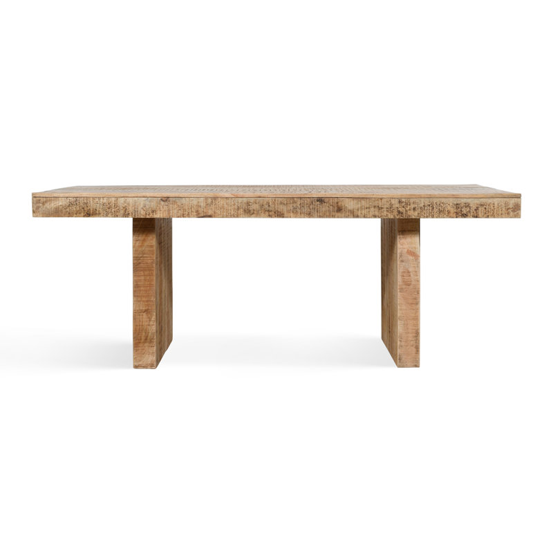 Table de salle à manger en bois de manguier massif fabriqué à la main Foundry Select - 80 po