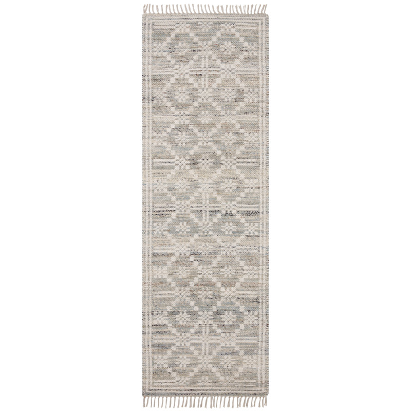 Tapis lagon / ivoire réversible Angela Rose x Loloi Rivers, Tapis de couloir 2 pi 6 po x 7 pi 6 po