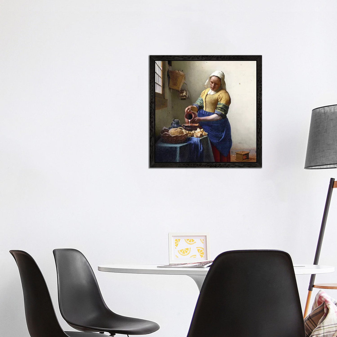 The Milkmaid by Johannes Vermeer - Painting on Canvas