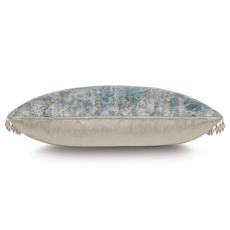 Housse de coussin rectangulaire en polyester l 26 po Esmeralda