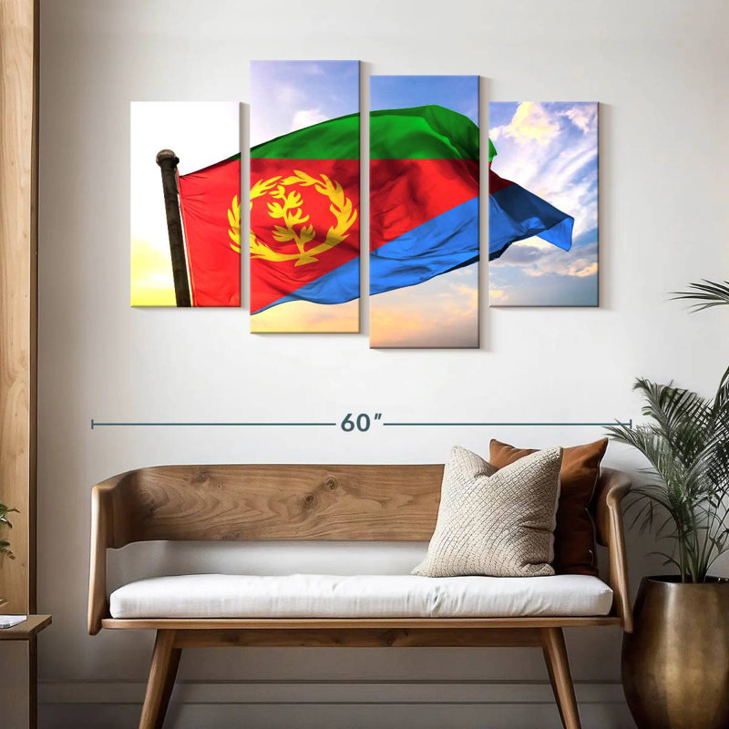 Borges Eritrea Flag, 32" H x 52" W