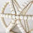 9" White And Gold Wooden Bead And Metal Orb Sculpture-14661869-113754457