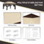 3 x 3m Outdoor Pop Up Gazebo with Adjustable Height, UV 30+ Weather Resistant Canopy, Removable Mesh Netting and Carrying Bag, Beige