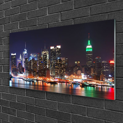 Houses City - Unframed Photograph on Glass