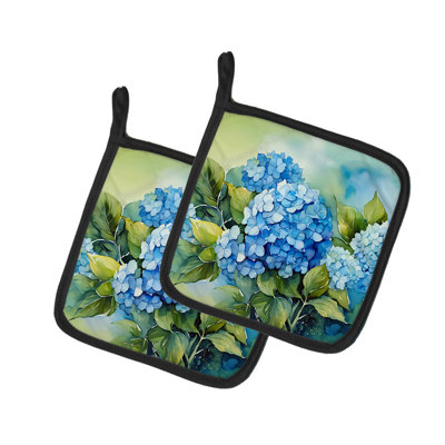 Caroline's Treasures Floral Polyester Potholder Set