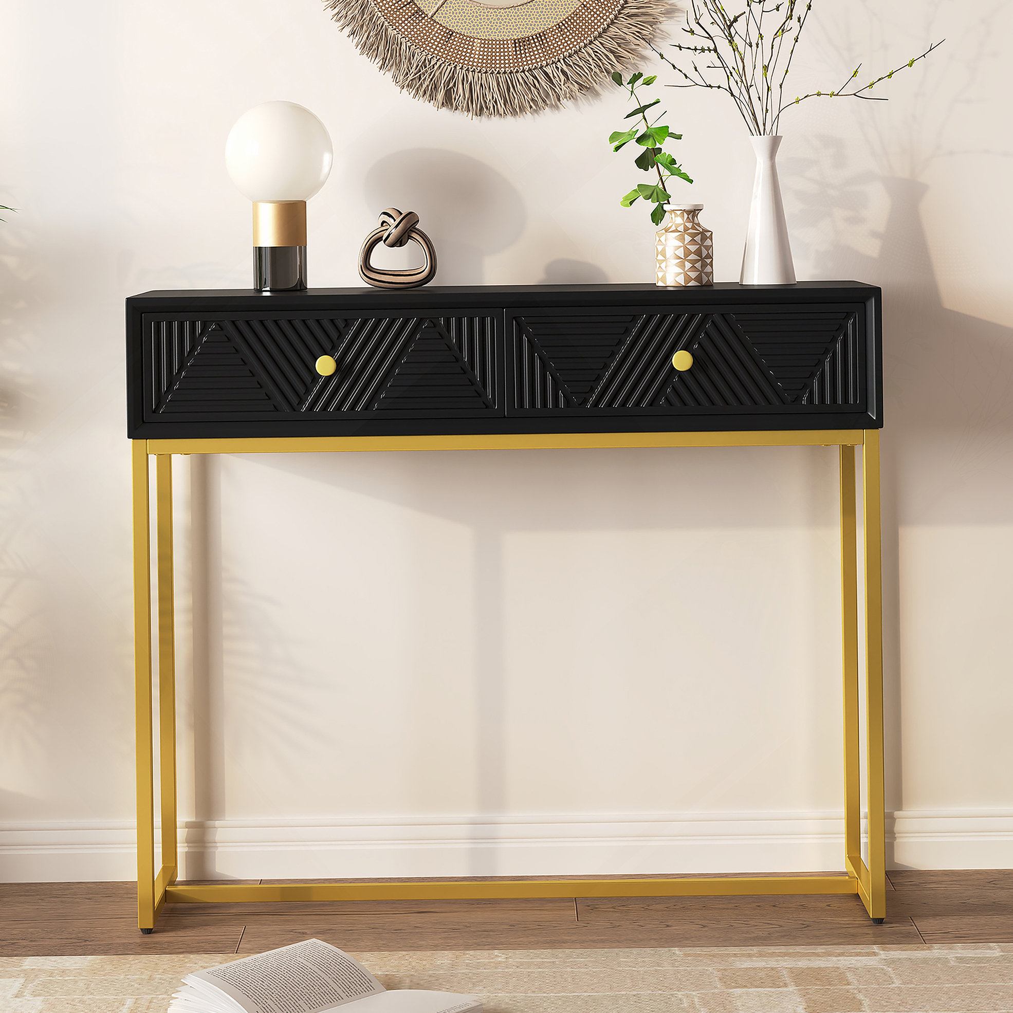 Modern Console Table With Drawers: Stylish Storage Solutions