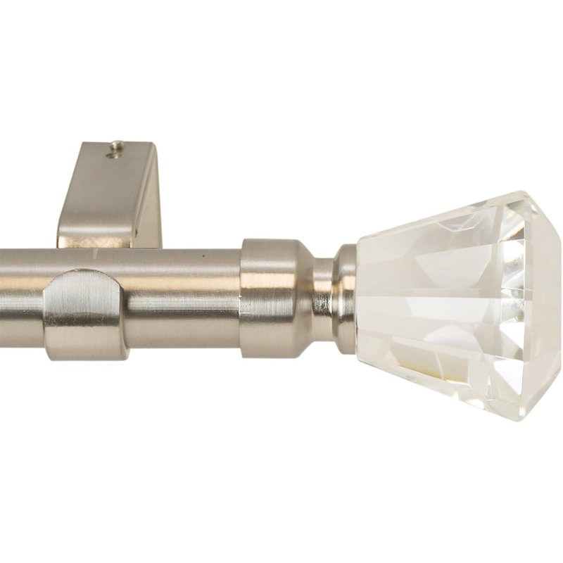 Naiovy Adjustable Single Curtain Rod, 28" - 48"