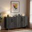 Buffet moderne avec poignées en métal et ligne géométrique-2128526787