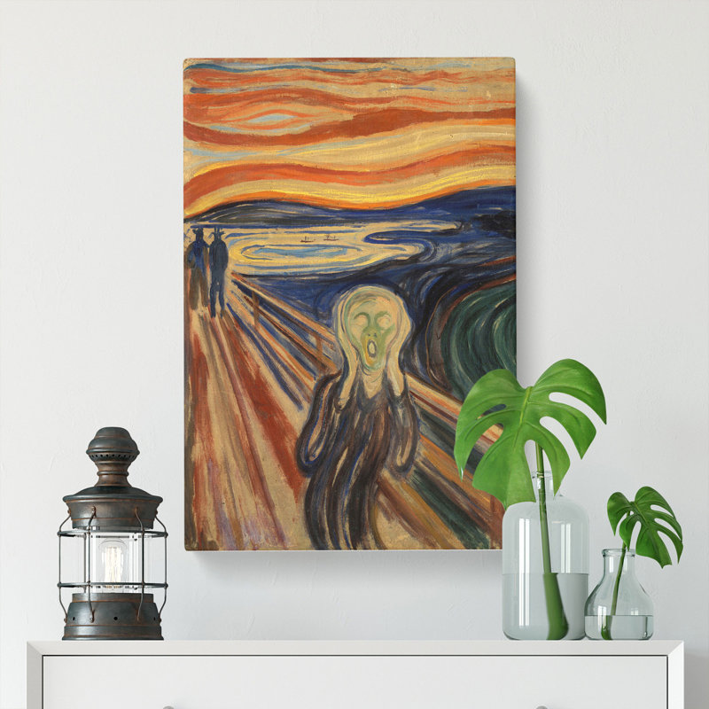 The Scream by Edvard Munch - Wrapped Canvas, 76cm H x 50cm W x 3cm D