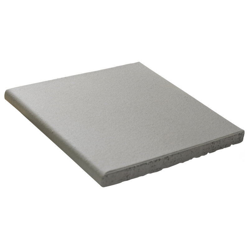 Quarry 6" x 6" Ceramic Bullnose Tile Trim in Gray