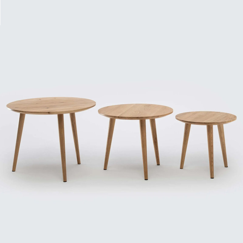 Solid Wood Three Leg Coffee Table