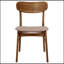 Ensemble de chaises d'appoint de salle à manger en noyer et brun Whisten, design moderne Mid-Century avec revêtement confortable et pieds robustes pour une salle à manger élégante