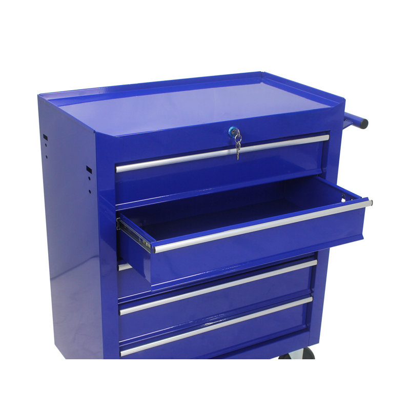 5-drawer Rolling Tool Box With Interlock System And Wheels, Rolling Tool Chest, For Garage, Warehouse, Workshop, Repair Shop