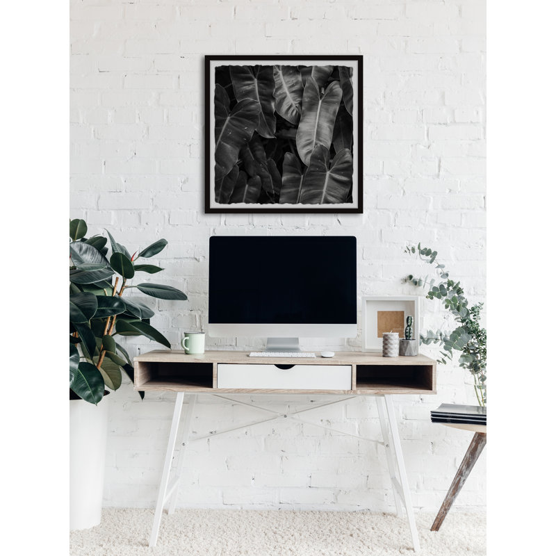 Lush Jungle Leaves - Single Picture Frame Painting, 41 cm H x 41 cm W