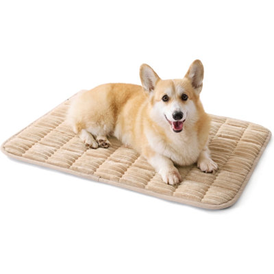 Bedsure Thin Soft Fleece Fully Machine Washable Dog & Cat Crate Mat