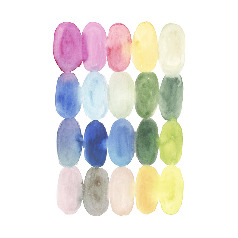 Colour Melt II by Victoria Borges - Painting Print, Wrapped Canvas, 76cm H x 51cm W