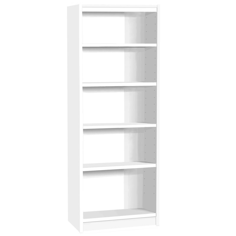 Brendaliz 182cm H x 60cm W Standard Bookcase, White