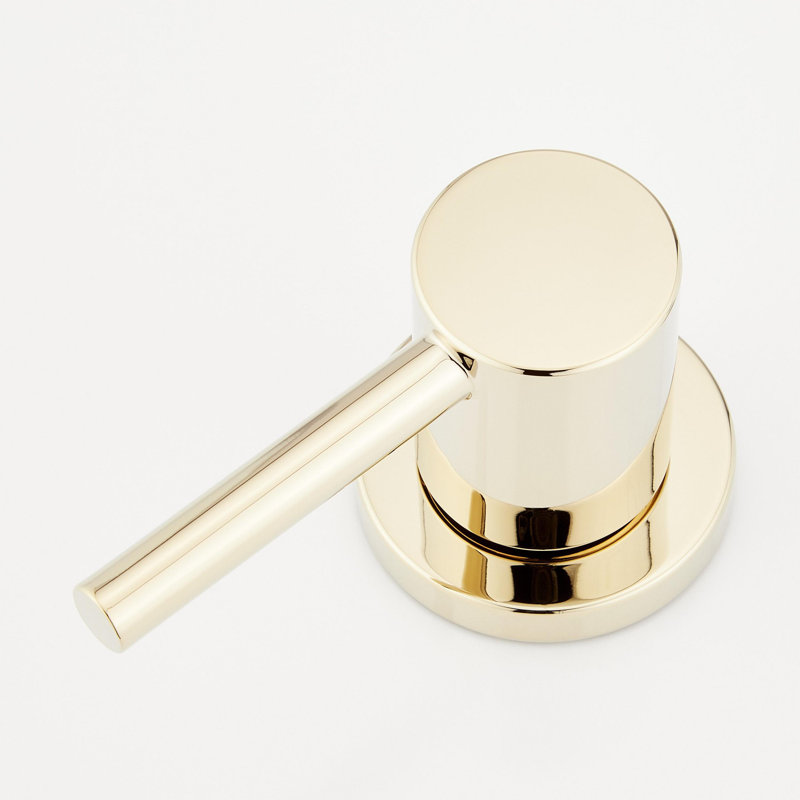 Polished Brass 1.2 GPM Widespread Bathroom Faucet with Lever Handles
