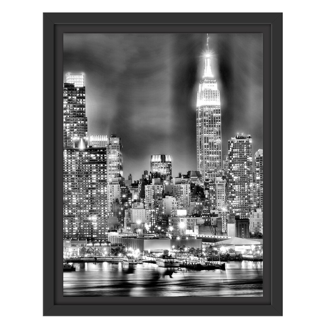 Gerahmtes Wandbild Skyline von New York