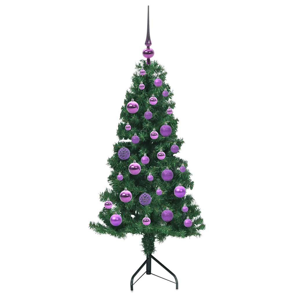 Corner Artificial Christmas Tree PVC and Metal