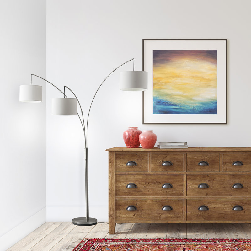 Lampe sur pied à branches de 82 po Willowdale, Acier brossé