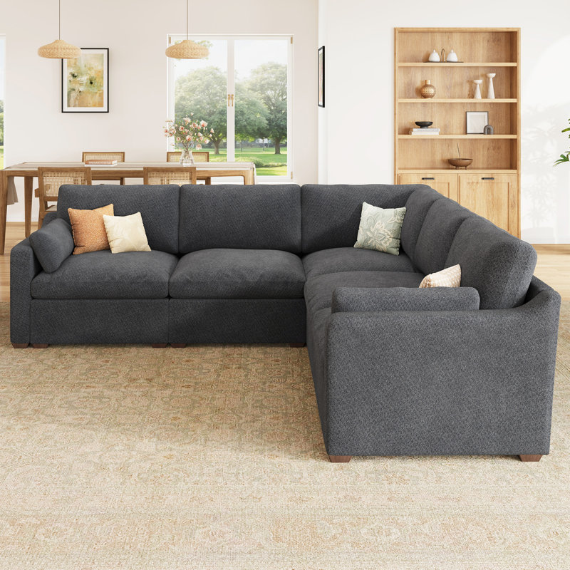 Canapé modulaire Abramson, Gris chenille