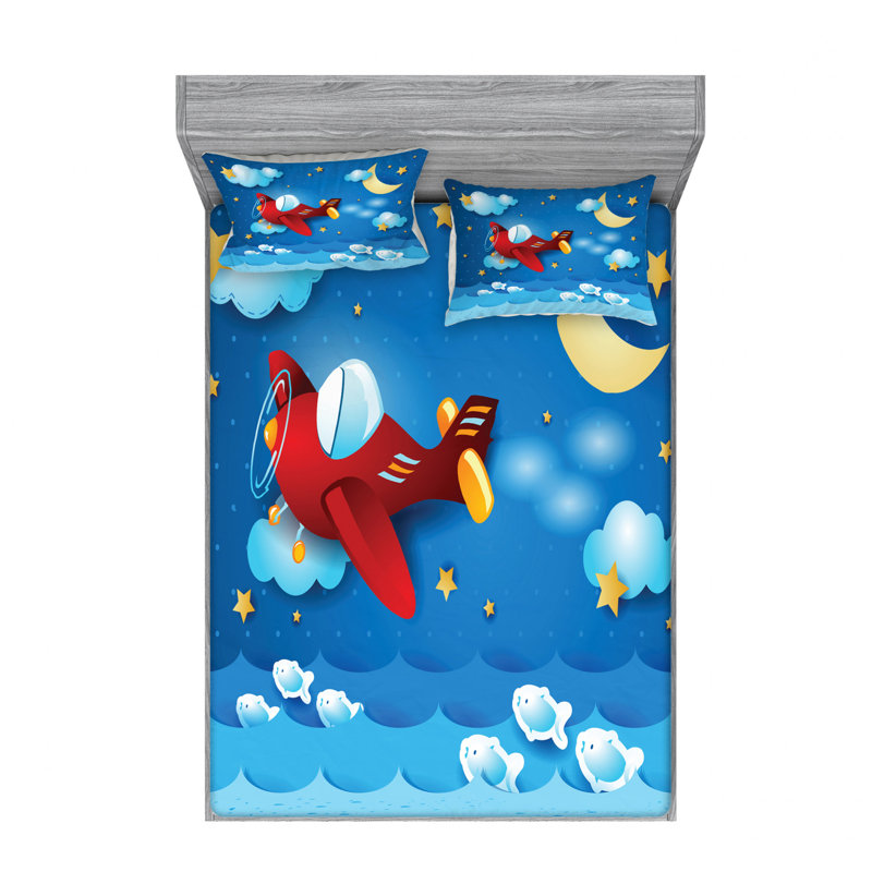 Microfiber Sheet Set, Queen Sheet Set with 2 Pillowcases