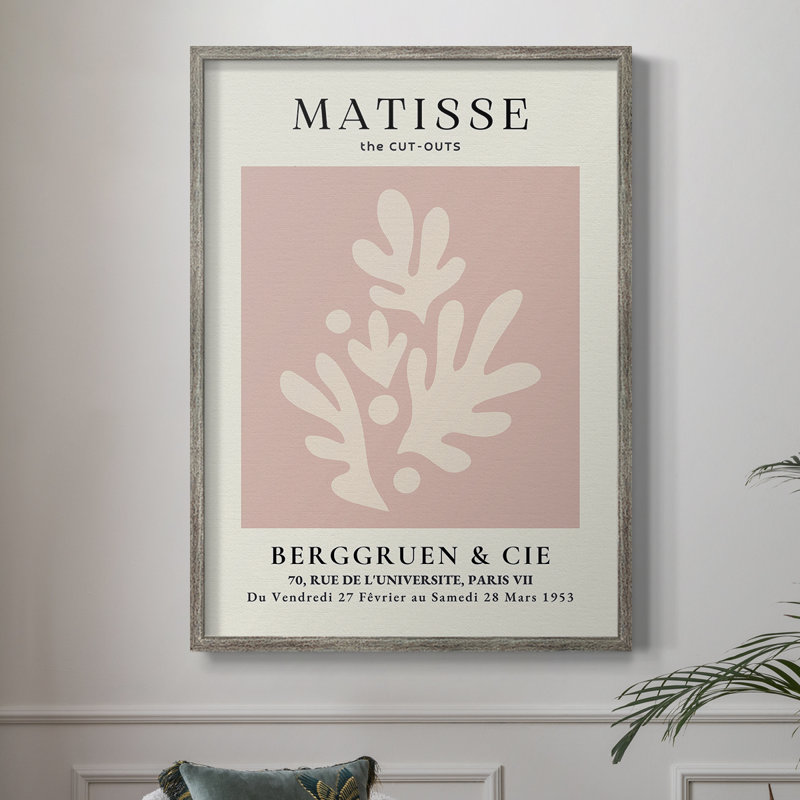 Matisse CLII, reproduction d'art encadrée - bois massif, H 30 po x l 24 po